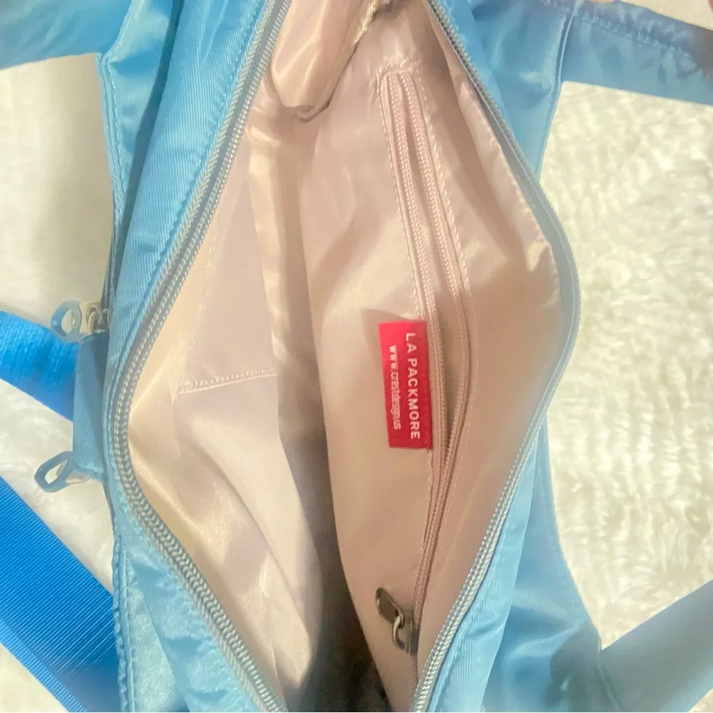 Modern Teal Messenger Bag with Adjustable Strap Waterproof Nylon